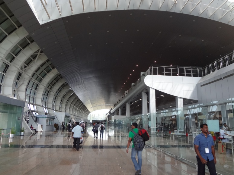 In Contrast - The new Trivandrum International Airport looking proud and resplendent.